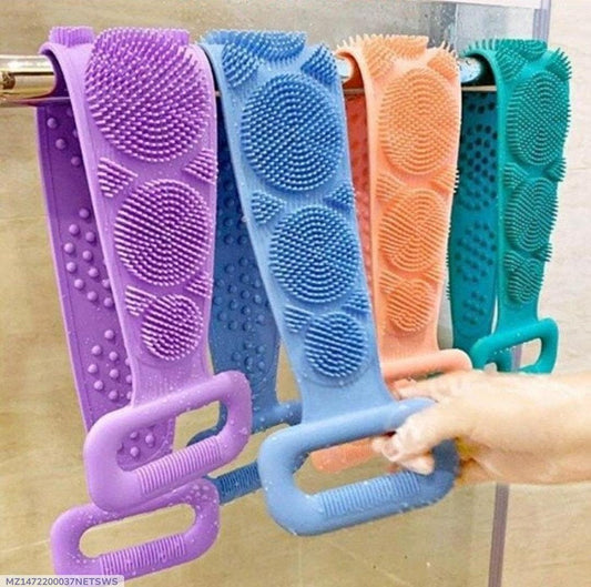 Silicone Back Bath Scrubber Belt - Double Sided - TACHNBEAUTY