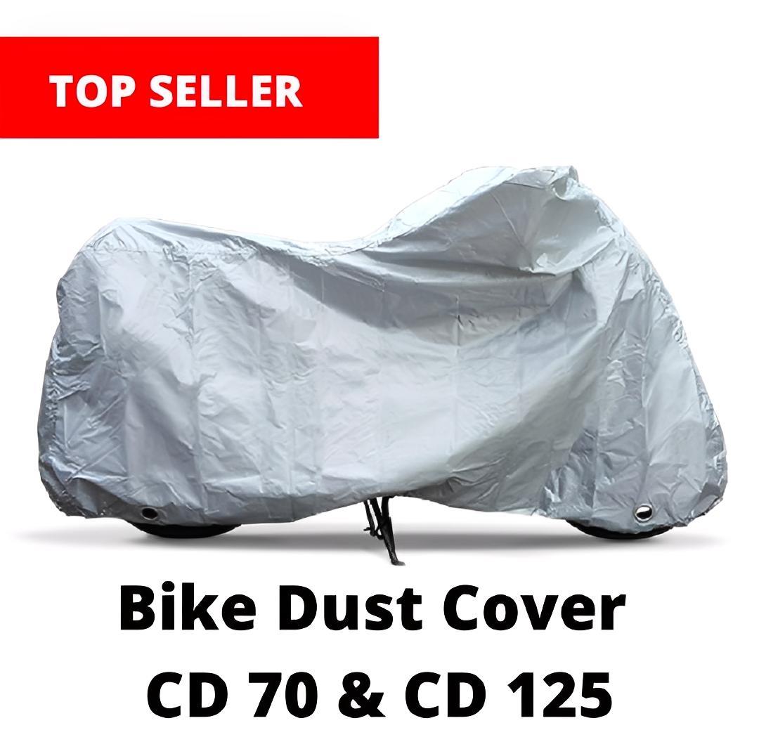 Bike Top Cover Water & Scratch Proof Bike Top Cover Bike PARACHUTE with Pu Coating - Fits for cd70CC, and 125cc all bikes - TACHNBEAUTY