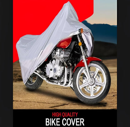 Bike Top Cover Water & Scratch Proof Bike Top Cover Bike PARACHUTE with Pu Coating - Fits for cd70CC, and 125cc all bikes - TACHNBEAUTY