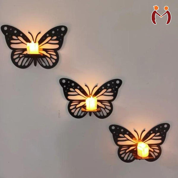 Butterfly Design Wall Shelves - 3 Pcs Set - TACHNBEAUTY