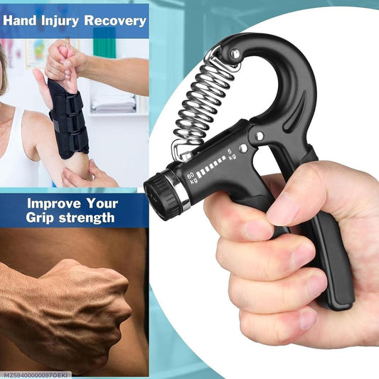 Adjustable Hand Grip Power Exerciser Forearm Wrist Strengthener Gripper 60 - kg - TACHNBEAUTY