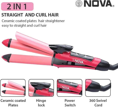 Frizz Therapy Hair Curler & Straightener - TACHNBEAUTY