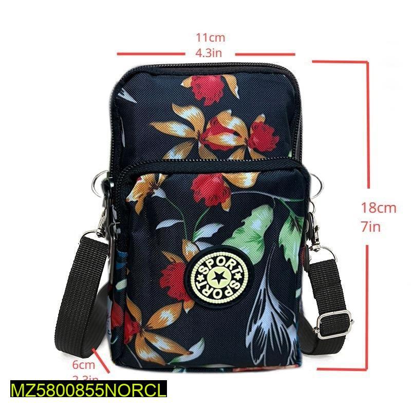Women's Nylon Printed Shoulder Bag - TACHNBEAUTY